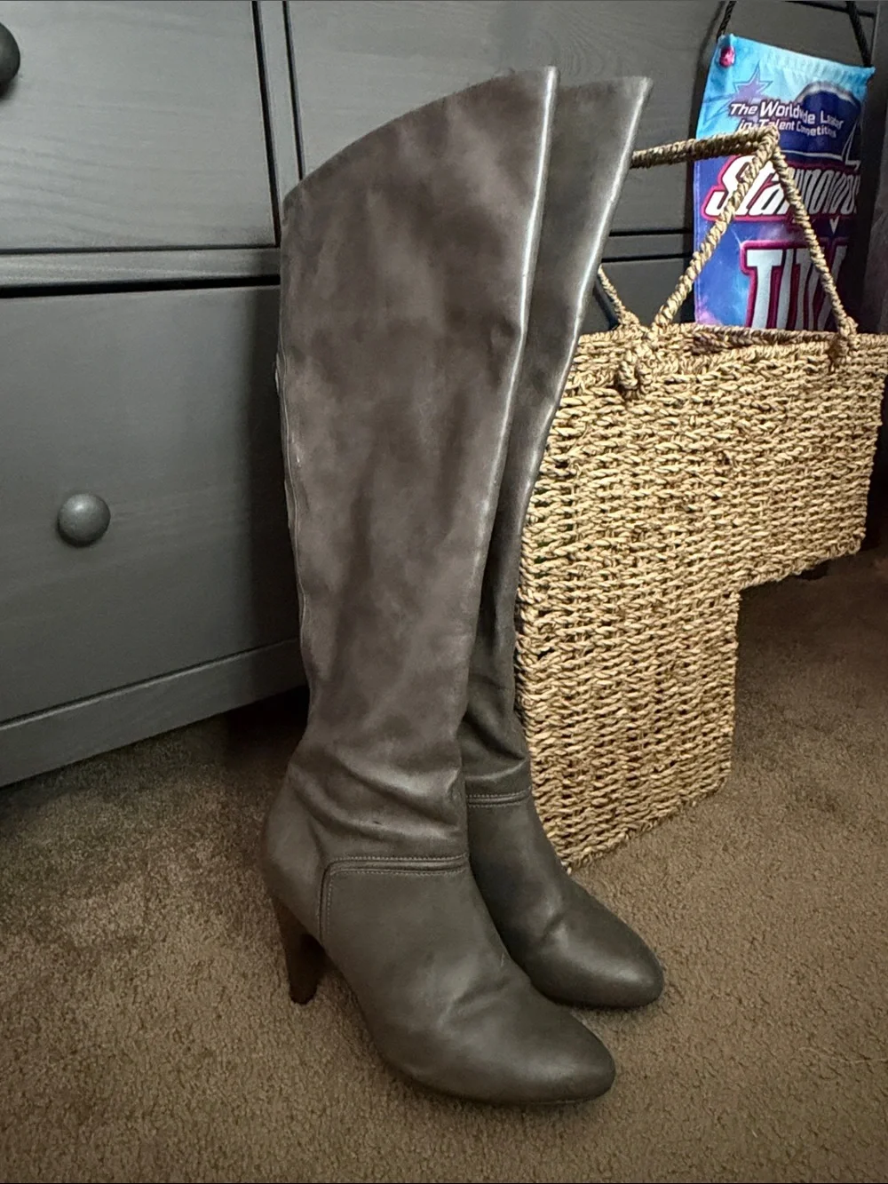 Colin Stuart Gray Over-the-Knee Leather Boots